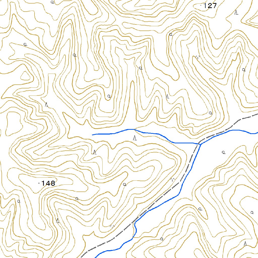 674210 天塩中川（てしおなかがわ Teshionakagawa）, 地形図 Map by