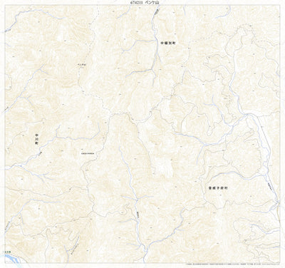 674211 ペンケ山（ぺんけざん Penkezan）, 地形図