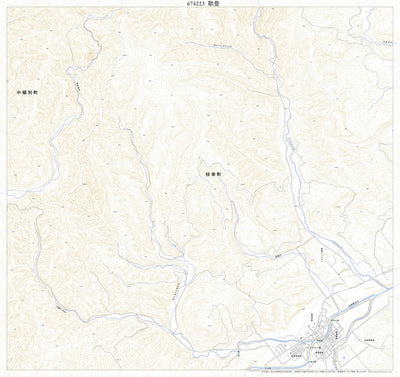 674223 歌登（うたのぼり Utanobori）, 地形図