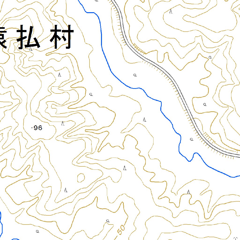 674250 上猿払（かみさるふつ Kamisarufutsu）, 地形図 Map by Pacific 