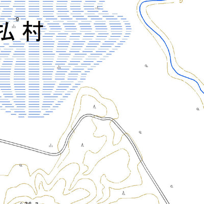 674261 浅茅野（あさじの Asajino）, 地形図