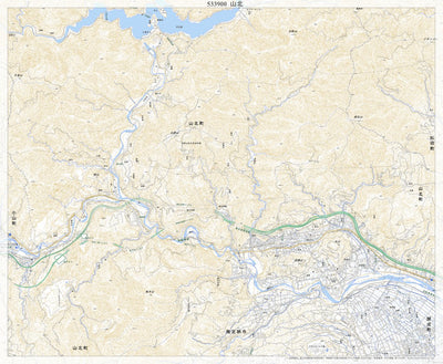 533900 山北（やまきた Yamakita）, 地形図