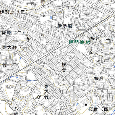533902 伊勢原（いせはら Isehara）, 地形図