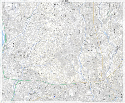 533903 藤沢（ふじさわ Fujisawa）, 地形図