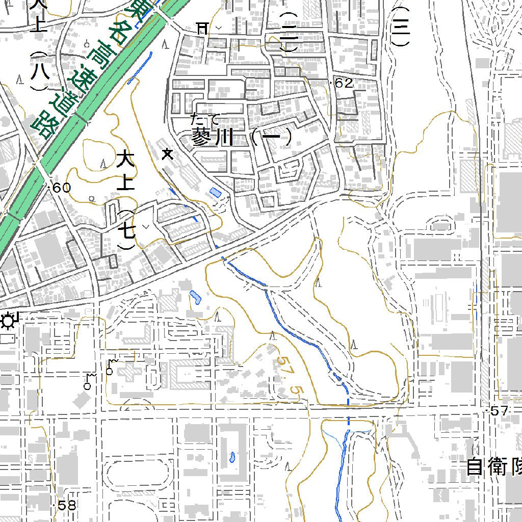 533913 座間（ざま Zama）, 地形図 Map by Pacific Spatial Solutions 