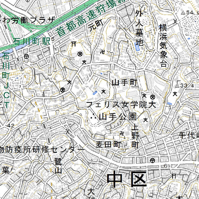 533915 横浜東部（よこはまとうぶ Yokohamatobu）, 地形図
