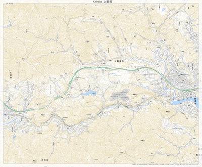 533930 上野原（うえのはら Uenohara）, 地形図