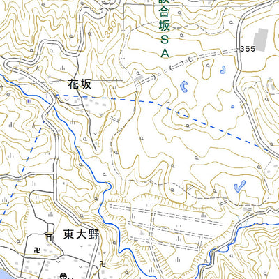 533930 上野原（うえのはら Uenohara）, 地形図