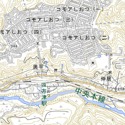 533930 上野原（うえのはら Uenohara）, 地形図