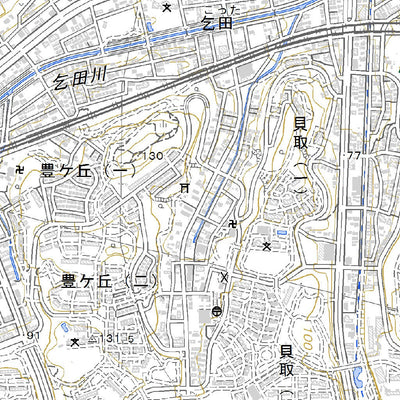 533933 武蔵府中（むさしふちゅう Musashifuchu）, 地形図