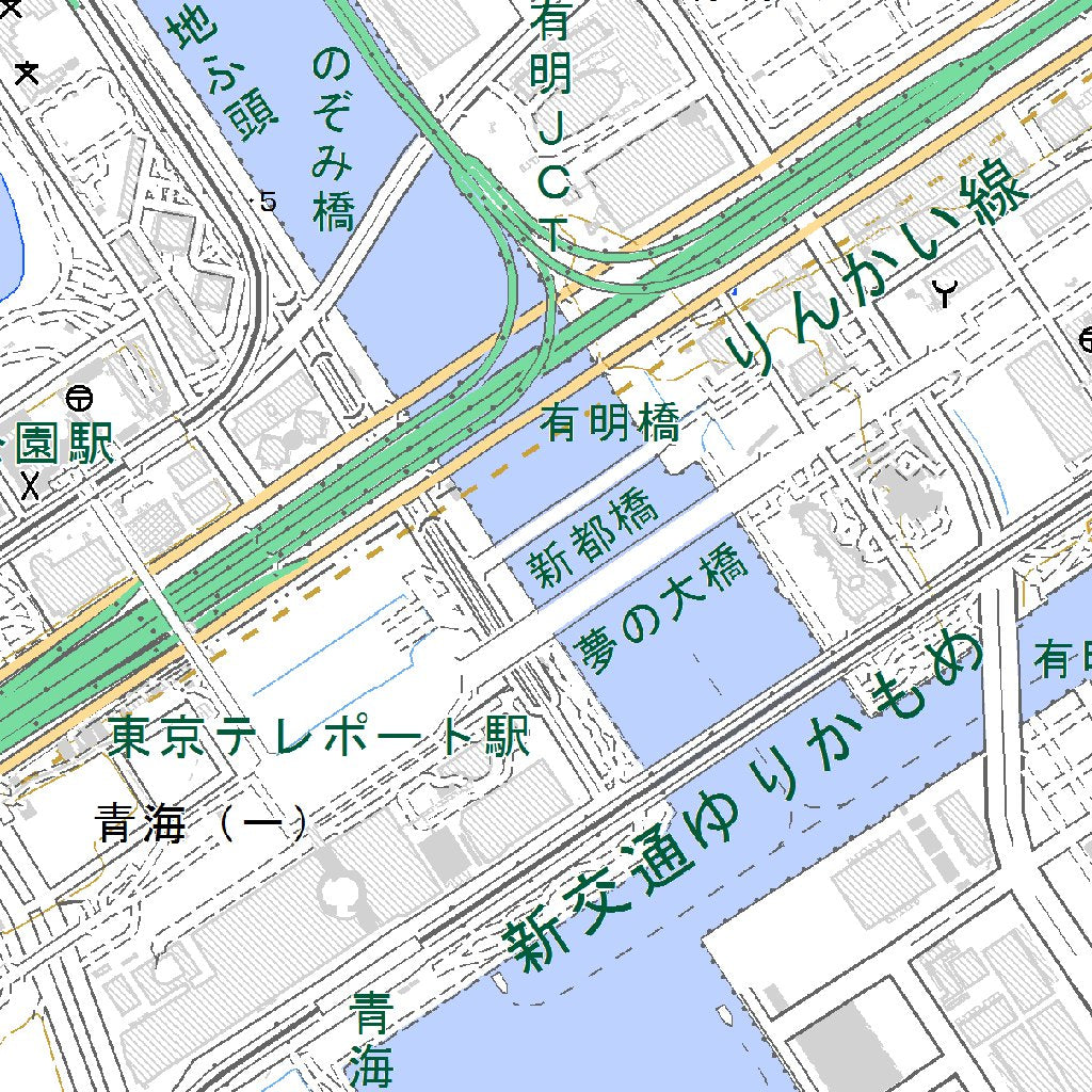 533936 東京南部（とうきょうなんぶ Tokyonambu）, 地形図 Map by 