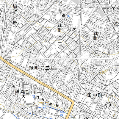 533942 拝島（はいじま Haijima）, 地形図