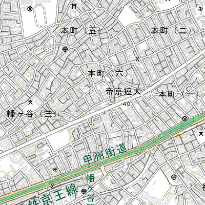 533945 東京西部（とうきょうせいぶ Tokyoseibu）, 地形図