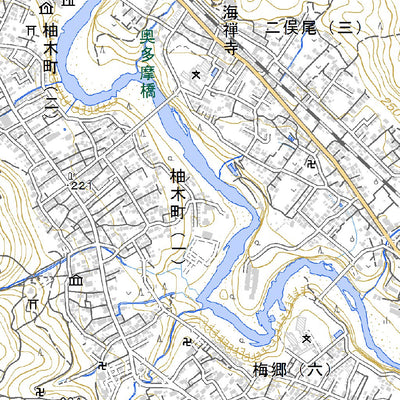533951 武蔵御岳（むさしみたけ Musashimitake）, 地形図
