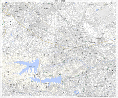 533953 所沢（ところざわ Tokorozawa）, 地形図