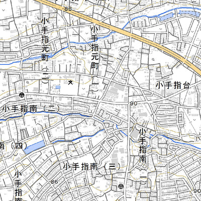 533953 所沢（ところざわ Tokorozawa）, 地形図