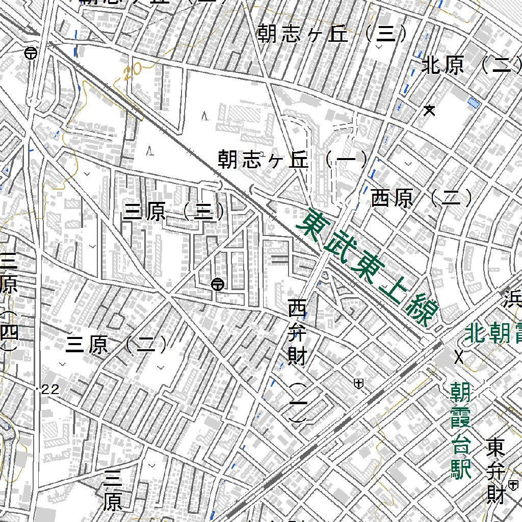 533954 志木（しき Shiki）, 地形図 Map by Pacific Spatial Solutions 