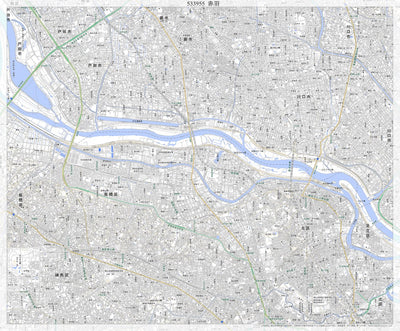 533955 赤羽（あかばね Akabane）, 地形図