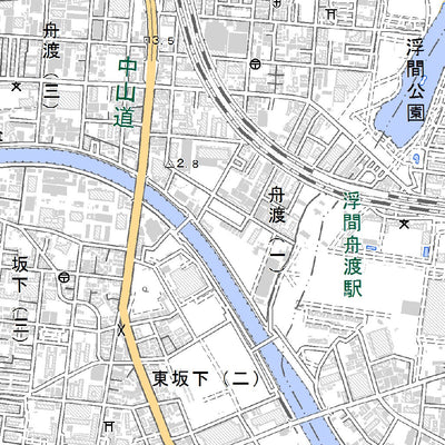 533955 赤羽（あかばね Akabane）, 地形図