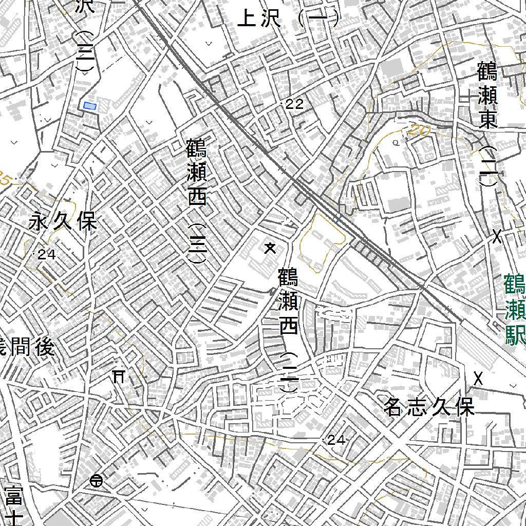 533964 与野（よの Yono）, 地形図 Map by Pacific Spatial Solutions 