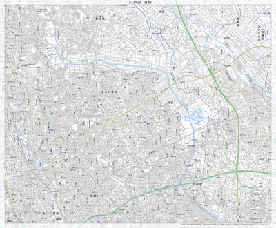 533965 浦和（うらわ Urawa）, 地形図