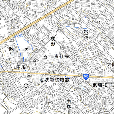 533965 浦和（うらわ Urawa）, 地形図