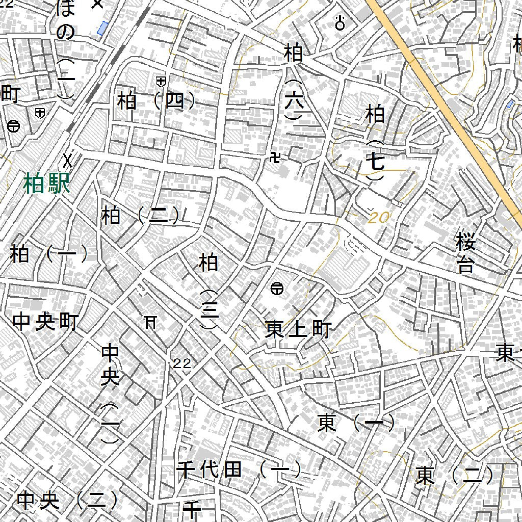 533967 流山（ながれやま Nagareyama）, 地形図 Map by Pacific