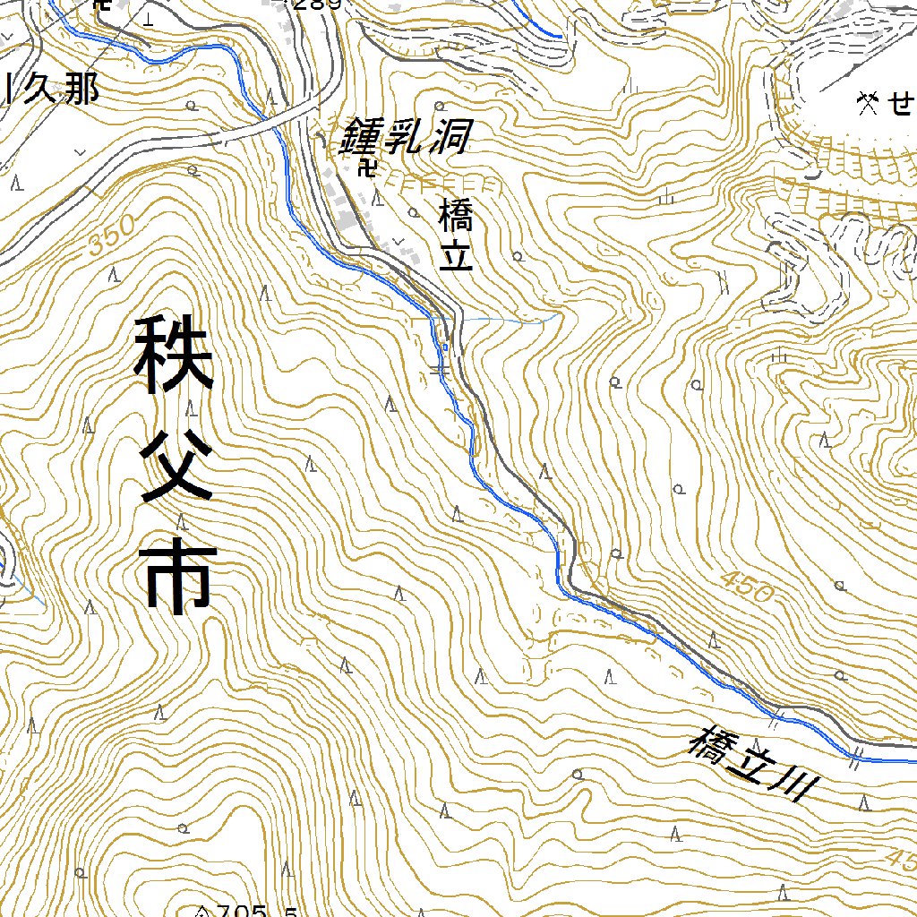 533970 秩父（ちちぶ Chichibu）, 地形図 Map by Pacific Spatial 