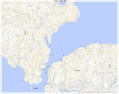 483011 黒之瀬戸（くろのせと Kuronoseto）, 地形図