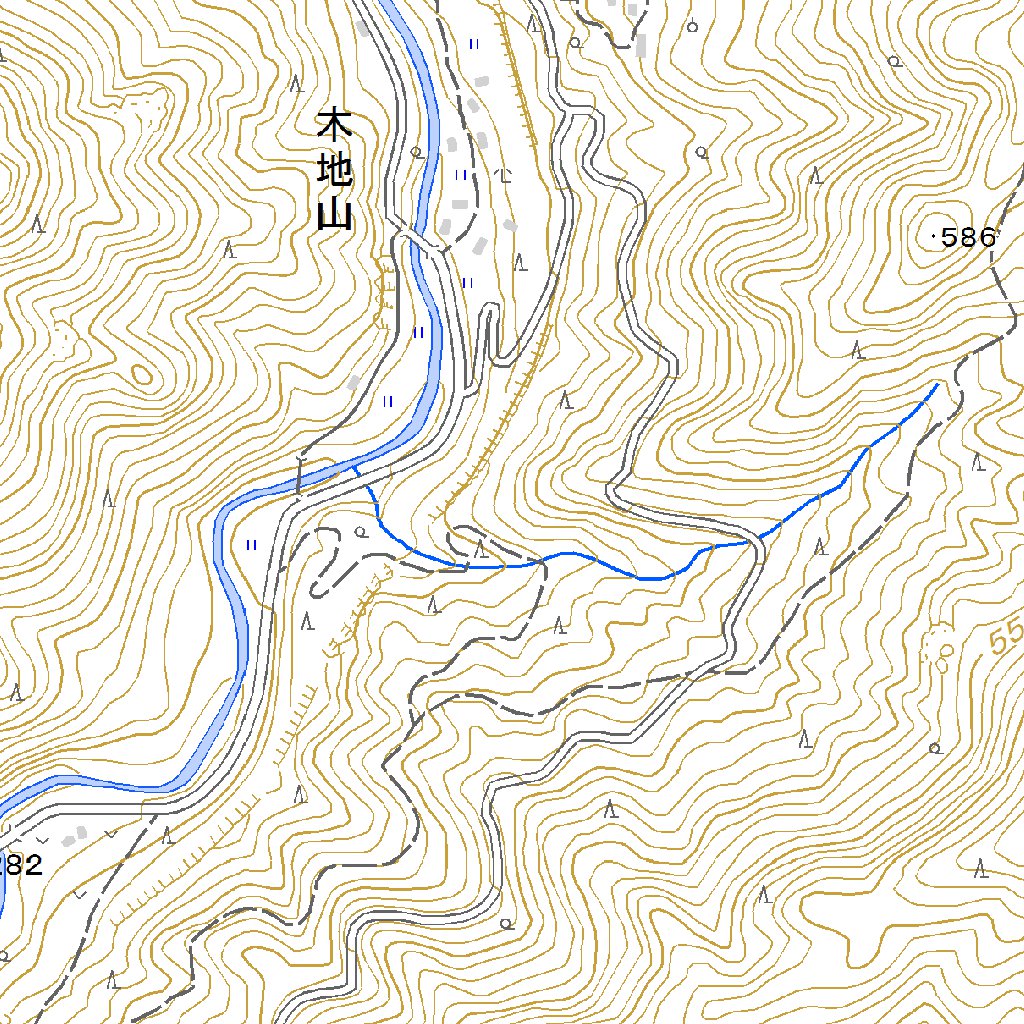 483014 山野（やまの Yamano）, 地形図 Map by Pacific Spatial