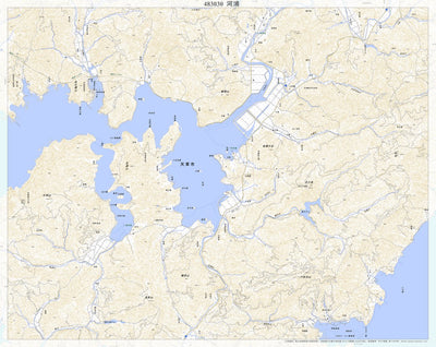 483030 河浦（かわうら Kawaura）, 地形図