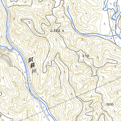 483037 多良木（たらぎ Taragi）, 地形図