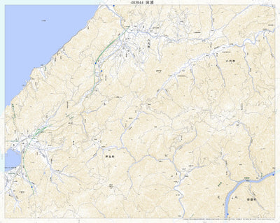483044 田浦（たのうら Tanora）, 地形図