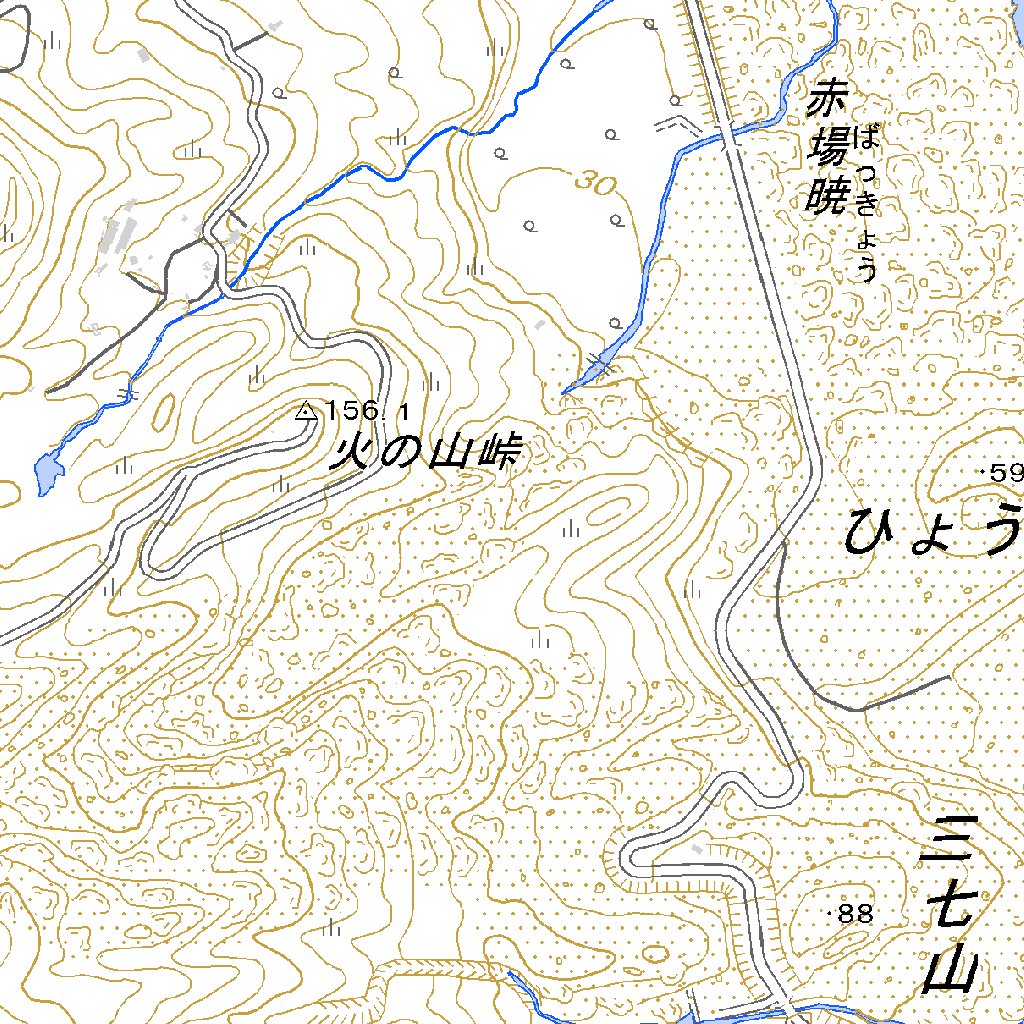 513914 三宅島（みやけじま Miyakejima）, 地形図 Map by Pacific