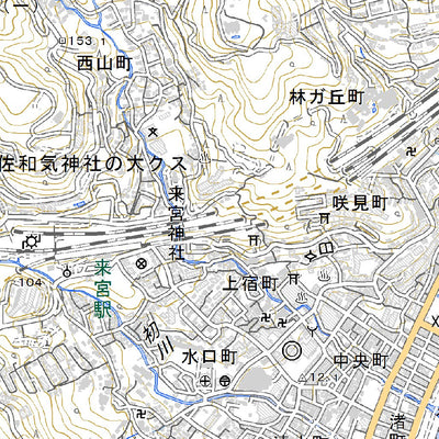 Atami Map 523950 熱海(あたみ Atami), 地形図 Map by Pacific Spatial Solutions, Inc ...