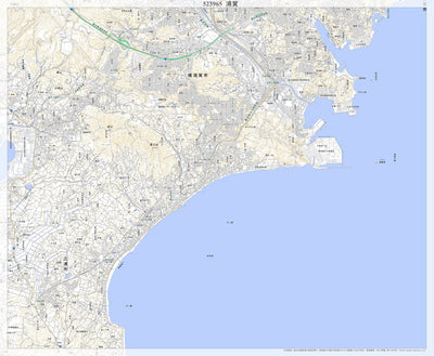 523965 浦賀（うらが Uraga）, 地形図