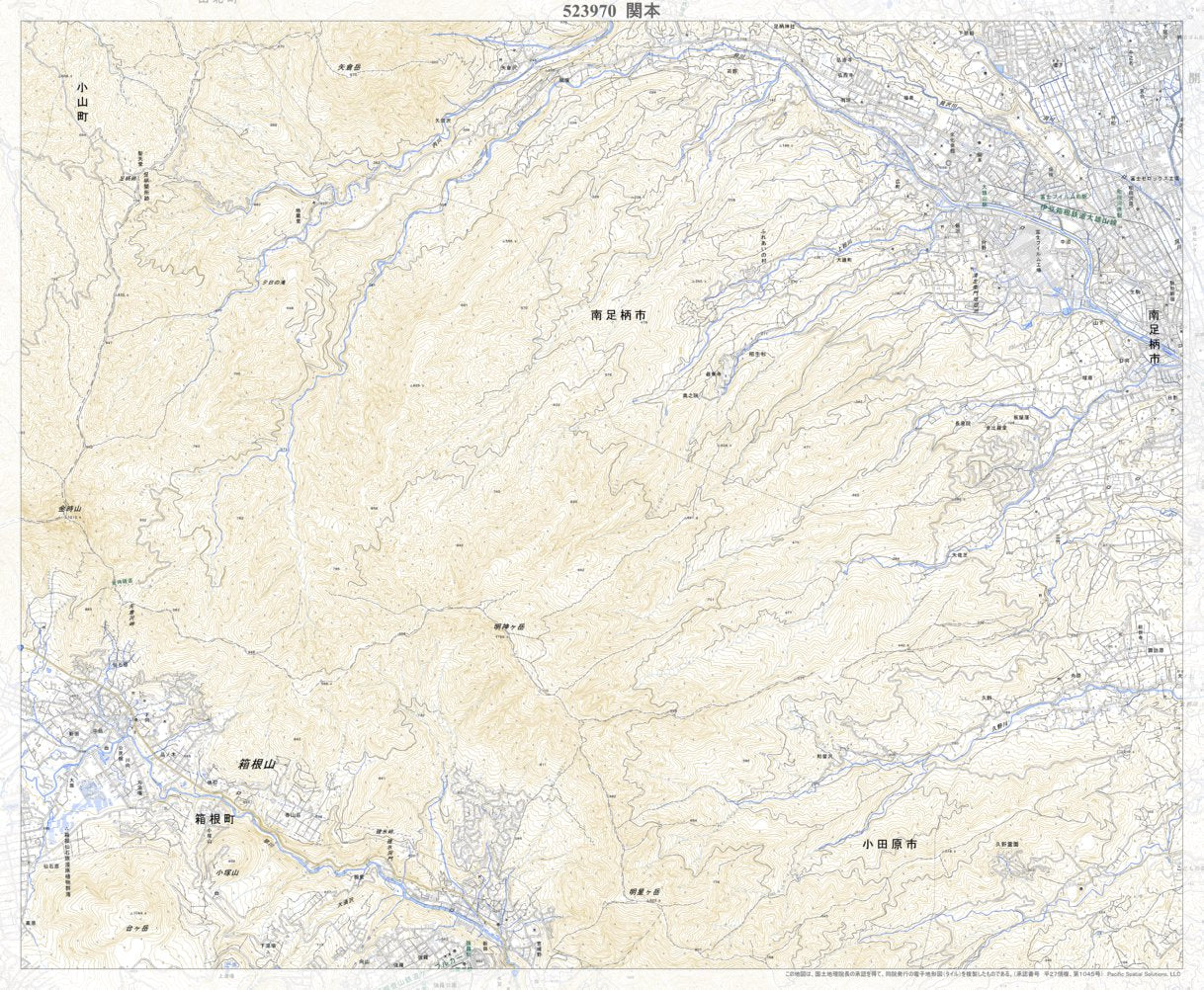 523970 関本（せきもと Sekimoto）, 地形図 Map by Pacific Spatial