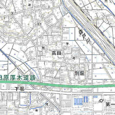 523971 小田原北部（おだわらほくぶ Odawarahokubu）, 地形図