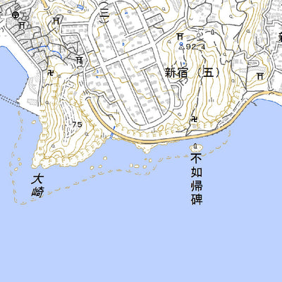 523974 鎌倉（かまくら Kamakura）, 地形図