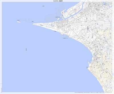523976 富津（ふっつ Futtsu）, 地形図