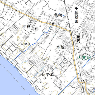 523976 富津（ふっつ Futtsu）, 地形図