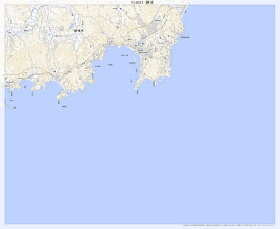 524052 勝浦（かつうら Katsura）, 地形図