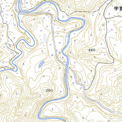 524061 上総中野（かずさなかの Kazusanakano）, 地形図