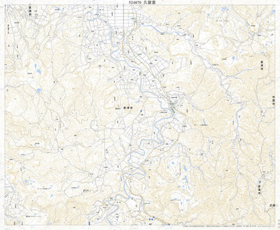 524070 久留里（くるり Kururi）, 地形図