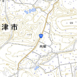 524070 久留里（くるり Kururi）, 地形図