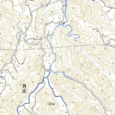 524071 大多喜（おおたき Otaki）, 地形図