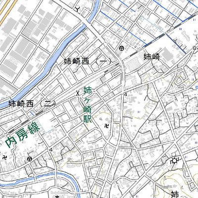 534010 姉崎（あねさき Anesaki）, 地形図
