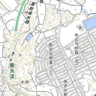 534022 東金（とうがね Togane）, 地形図