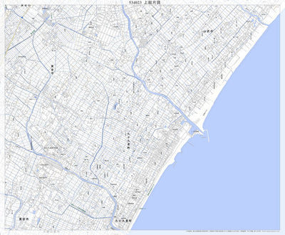 534023 上総片貝（かずさかたかい Kazusakatakai）, 地形図