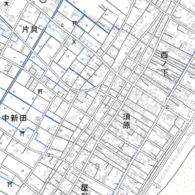 534023 上総片貝（かずさかたかい Kazusakatakai）, 地形図